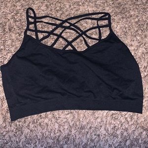 Simple black bralette